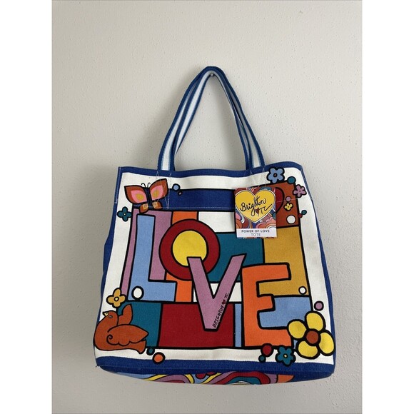 Brighton Power of Love Tote NWT Multicolor Canvas - Picture 8 of 8